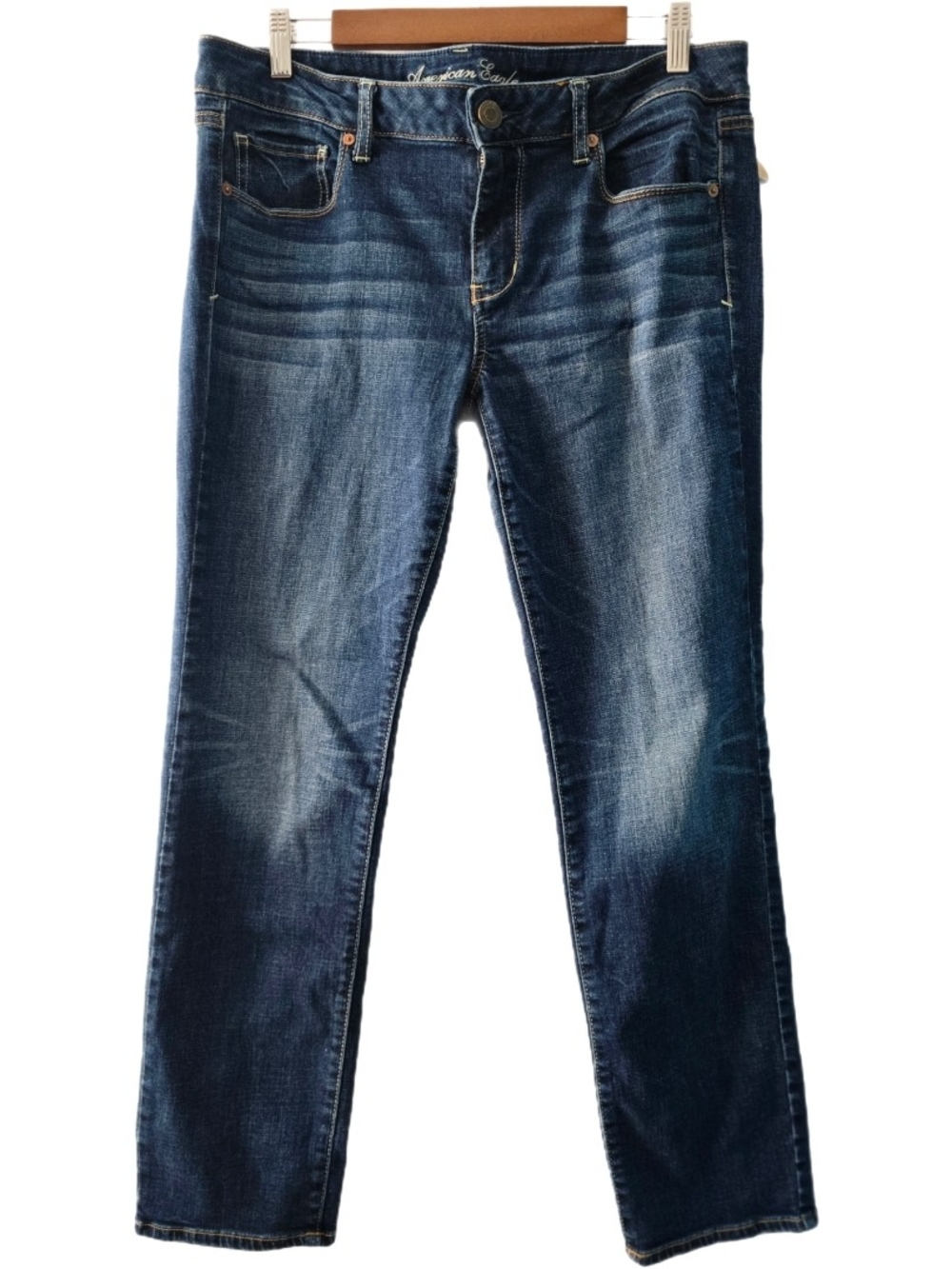 American Eagle Women's Super Stretch Skinny Jeans - Size: 14Short